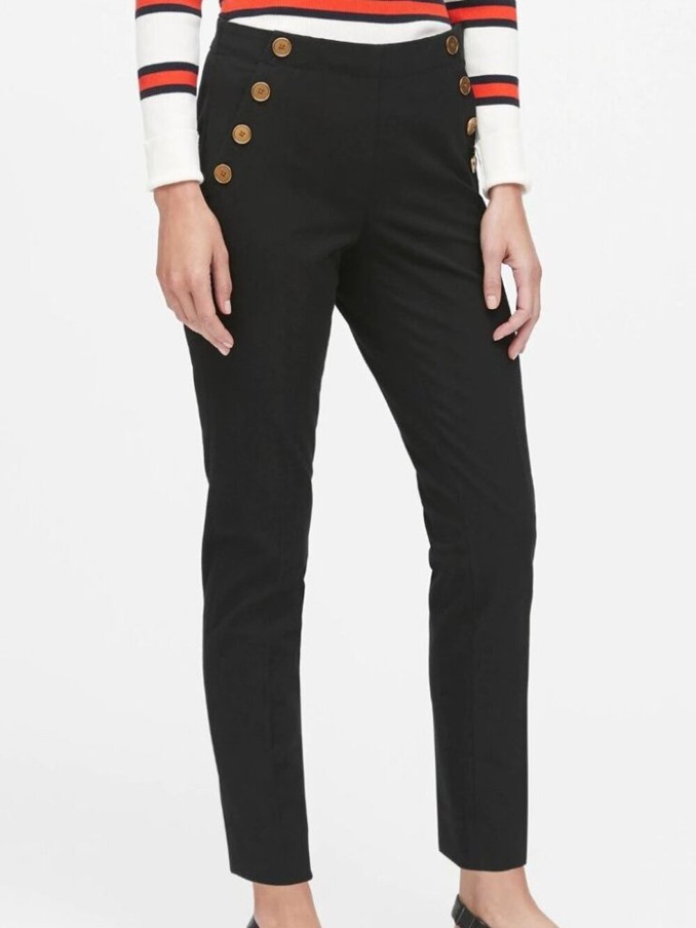 Banana Republic Sloan Skinny Fit Sailor Pant Black